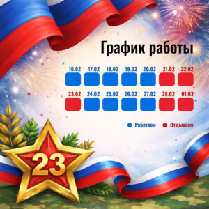 График работы 23 февраля